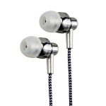 Astrum Stereo Earphone Electro Painted  + In-wire mic - EB250 Silver