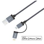 Astrum Charge / Sync Cable 8pin + 13p Micro MFI 2 in 1  - AC330