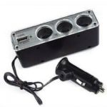 CAR LIGHTER TRIPLE SOCKET + USB ELLIES