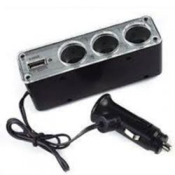 CAR LIGHTER TRIPLE SOCKET + USB ELLIES