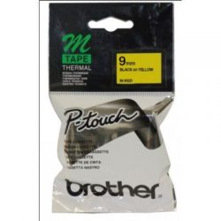 TAPE BROTHER  9MM MK621B BLCK ON YELLOW