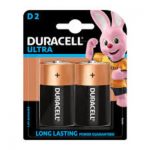 BATTERY - ALKALINE D 2PK DURACELL