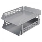 LETTER TRAY 2-TIER SILVER