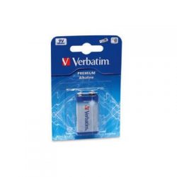 BATTERY - ALKALINE  9V VERBATIM