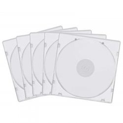 CD CASE SLIM CLEAR 5PK DIGITECH