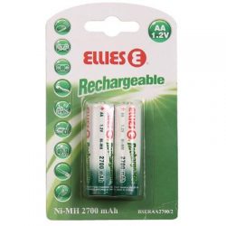 BATTERY - RECH. NI-MH AA 2700MAH 2PK