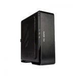 CASE ITX W/STAND BLCK/SIL PSU ADAPTOR