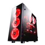 CASE REDRAGON SIDESWIPE RGB LED T/GLASSX