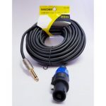 SPEAKON (M) TO 6.35MM MONO(M) 20M
