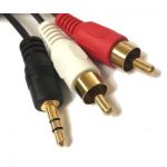 STEREO PLUG 3.5MM - 2X RCA 10M CABLE