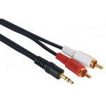 STEREO PLUG 3.5MM - 2X RCA  1.5M B/BAB