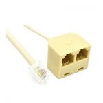 RJ11 PLUG TO 2X RJ11 SCKT 5M CABLE