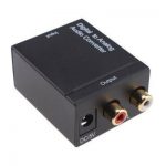 TOSLINK/COAX TO RCA AUDIO CONVERTER