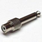 RCA - RCA SOCKET TO 6.35MM MONO PLUG