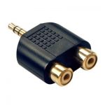 STEREO SOCKET 3.5 TO 2X 3.5MM PLUG LINDY