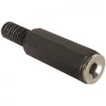 STEREO PLUG 3.5MM INLINE PLASIC