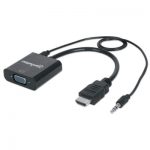 HDMI ADPTR HDMI(M) TO VGA(F) +AUDIO