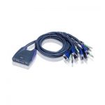 KVM SWITCH USB  4PORT +CBLES