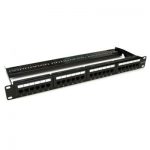PATCH PANEL 24 PORT WITH SUPPORT BAR C6
