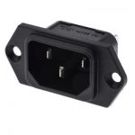 PWR - AC IEC(M) CONNECTOR PANEL MNT