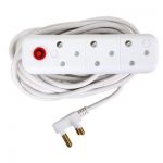 PWR MULTIPLUG  3WAY + 3M 10A EXT CORD
