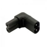 PWR ADPTR FIGURE 8(M-F) 90 DEG HZONTAL