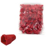 RJ45 BOOTS 100 UNITS RED