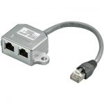 RJ45 ADAPTER M TO 2X F