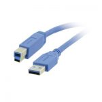USB CABLE A/B  1.8M BLUE