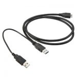 USB3.0 A + USB2.0A TO MICRO-B CABLE  0.3