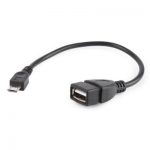 USB CABLE A(F) TO MICRO(M) 15CM OTG