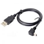 USB CABLE A(F) TO MINI (M) 90DEG 0.5M