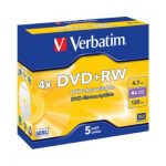 DVD-RW 4.7GB MATT SILVER 5PACK J/CASE