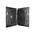 DVD CASE 6 DISK BLACK 4 PACK