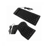 FLEXIBLE KEYBRD USB+PS2 BLACK