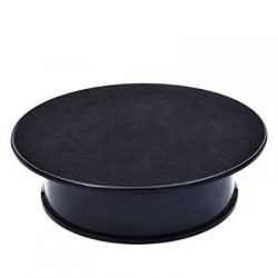 BATTERY - ROTATING TABLE TOP STAND BLACK