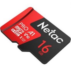 R NETAC P500 EXTREME PRO 16GB CLASS 10 V10 U1 MICROSDHC CARD & ADAPTOR