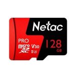 R NETAC P500 EXTREME PRO 128GB CLASS 10 V10 U1 MICROSDXC CARD & ADAPTOR