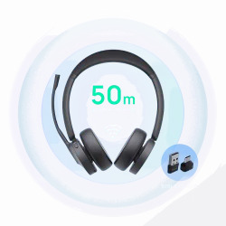 Yealink BH70 Mono Bluetooth Headset, Teams Certified, USB-C Connection