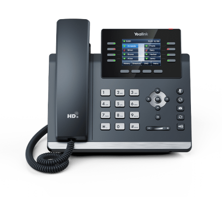Yealink Advanced Gigabit Desktop IP Phone, with built-in Wi-Fi, Bluetooth and Dual USB ports, Excludes PSU