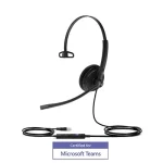 Yealink Mono USB-A Headset with leatherette ear cushions, MS Teams certified