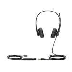 Yealink Dual USB-C Headset with leatherette ear cushions and in-line call control, USB and 3.5mm connection, MS Teams certified