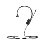 Yealink Wideband Mono Call Centre Headset with leatherette ear cushions, RJ-9 and QD Connection
